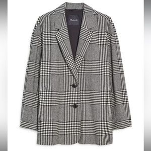 Madewell | Dorset Oversized Glen Plaid Blazer